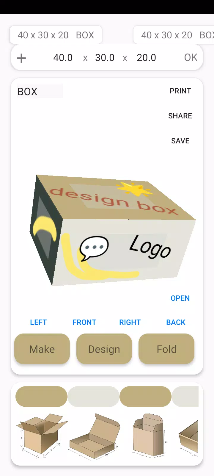 Box Maker Template Creator Pro 스크린 샷 2