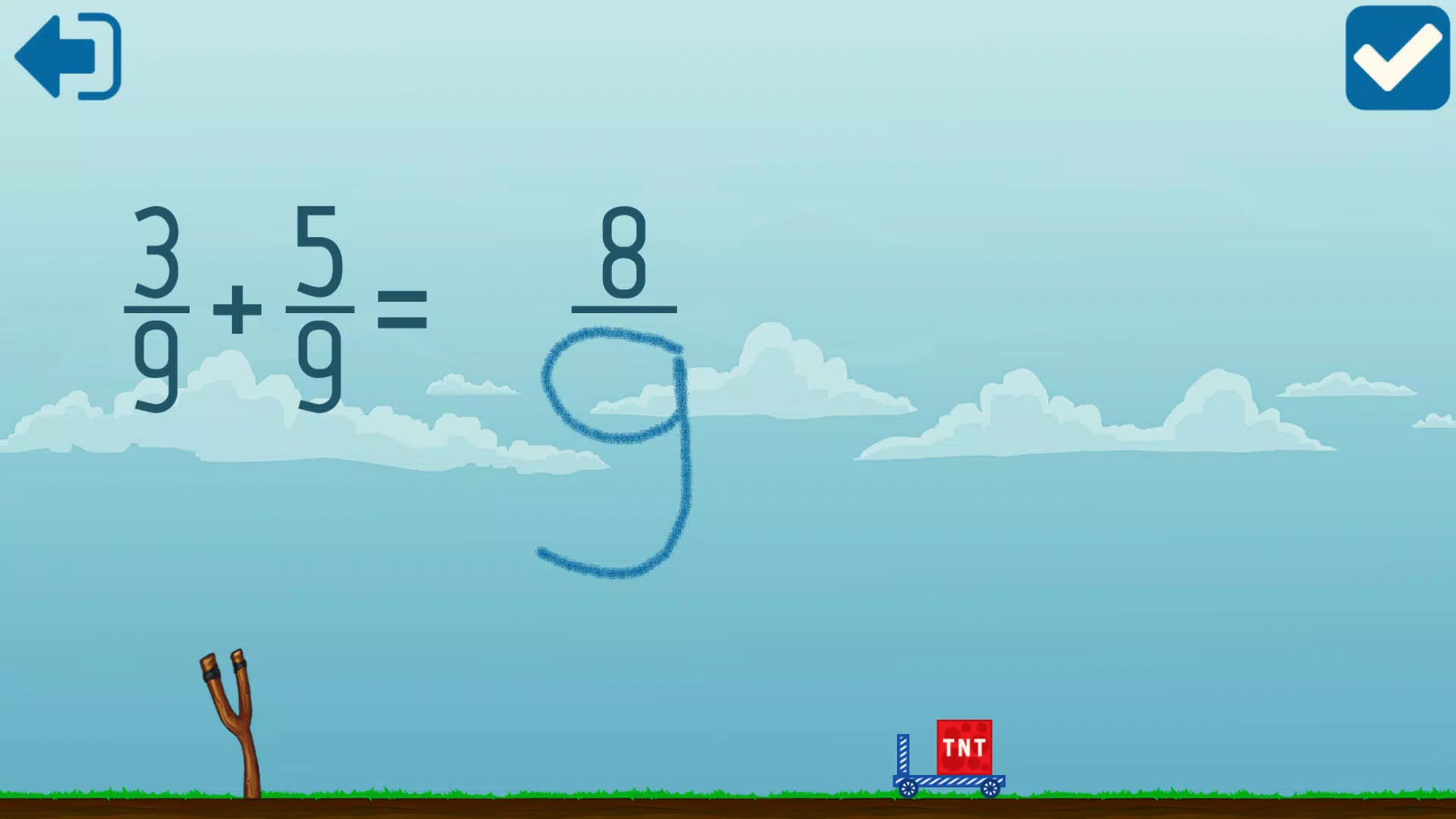 ภาพหน้าจอ Adding Fractions Math Game 4