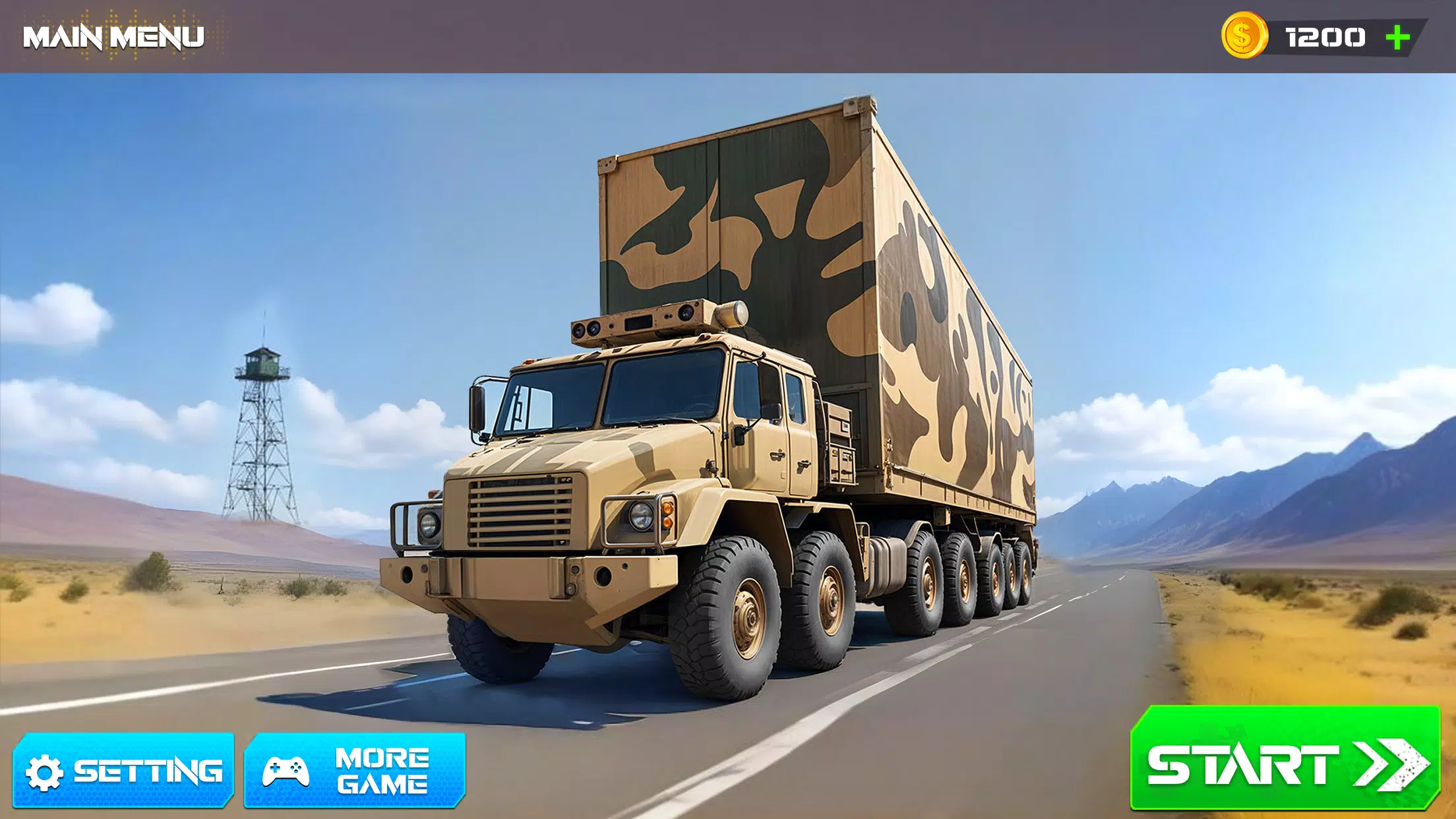Army Cargo Truck Driving Games屏幕截圖1