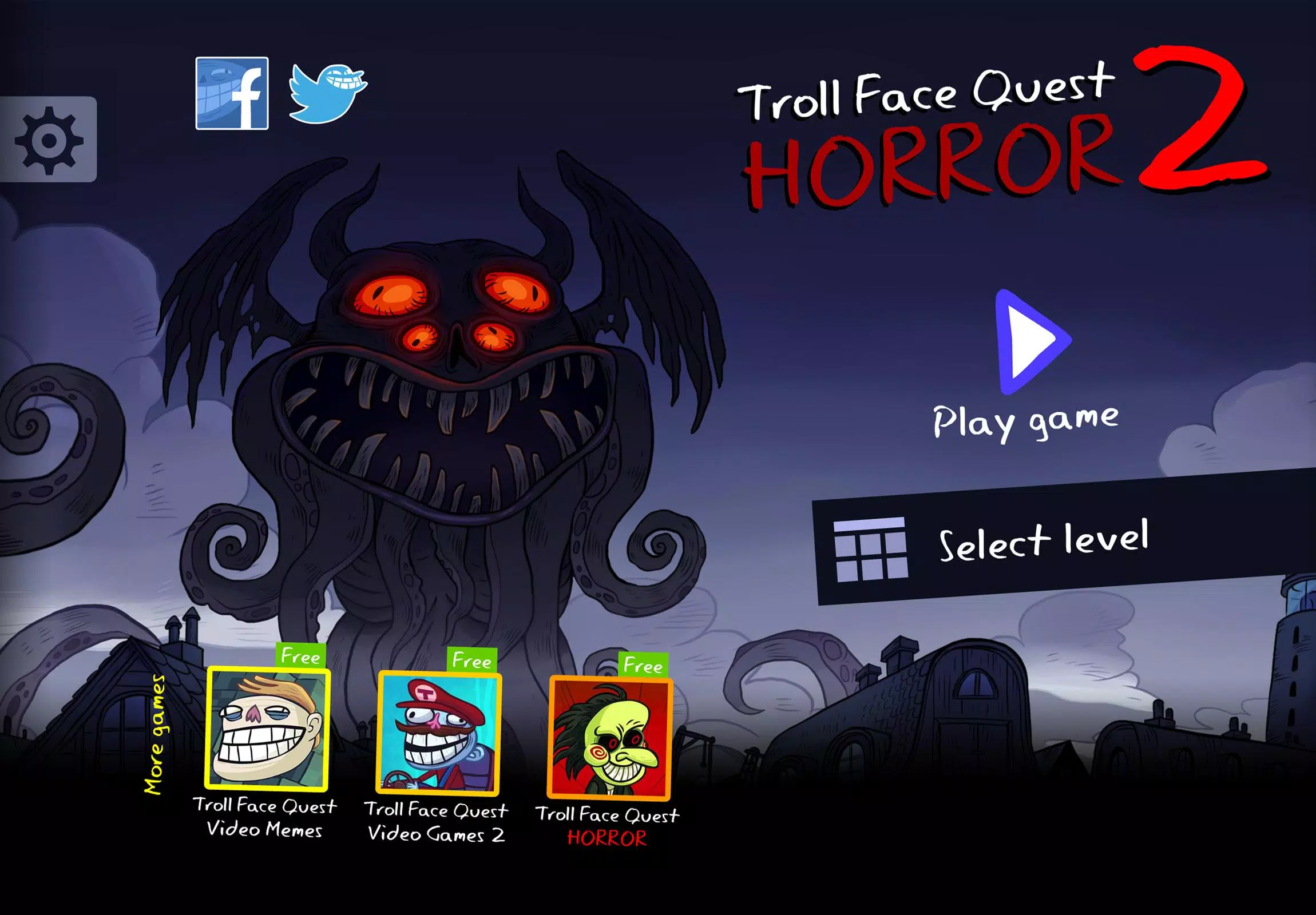 Troll Face Quest: Horror 2 ekran görüntüsü 1