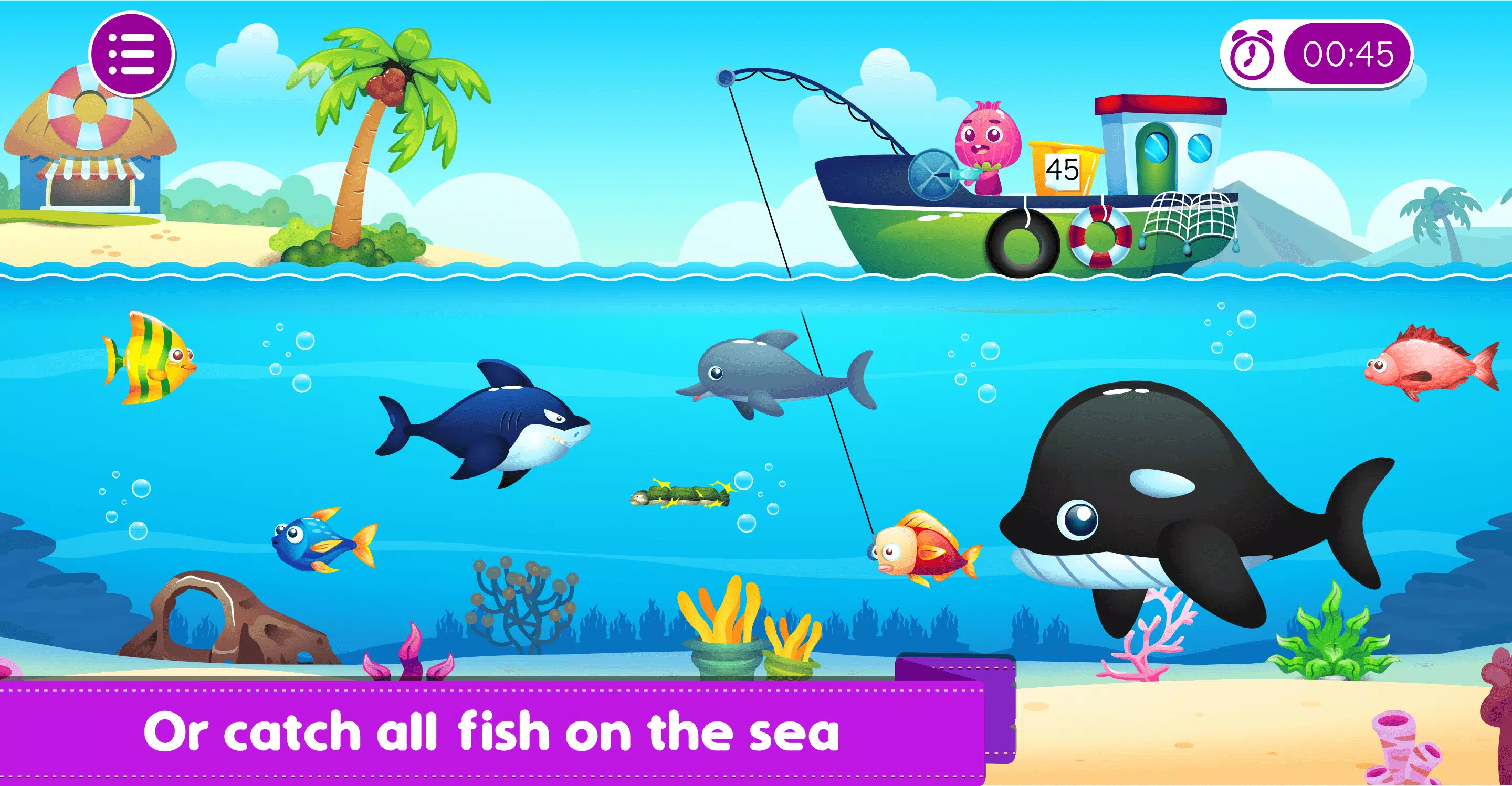 Marbel Fishing - Kids Games स्क्रीनशॉट 4