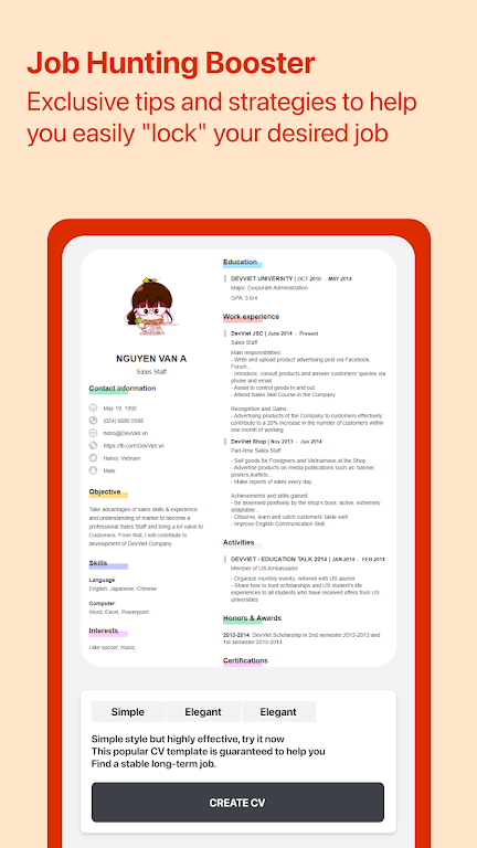 Cover Letter for Job App Capture d'écran 4