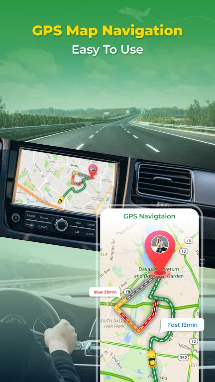 GPS Earth Map Voice Navigation 스크린 샷 2