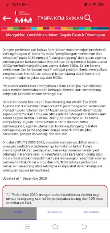 ภาพหน้าจอ SDG Metadata Indonesia 3