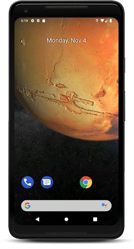 Mars 3D live wallpaper स्क्रीनशॉट 1