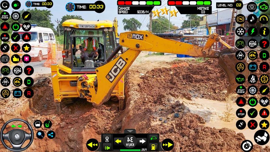 Real Snow Excavator - JCB स्क्रीनशॉट 1
