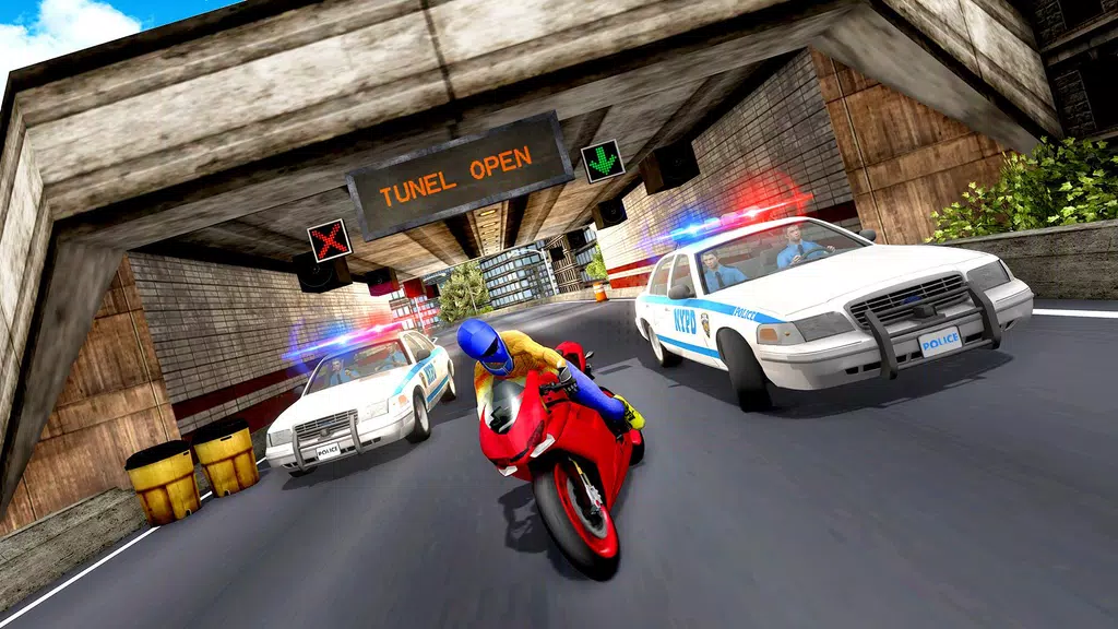 Police Car Vs Theft Bike screenshot 1