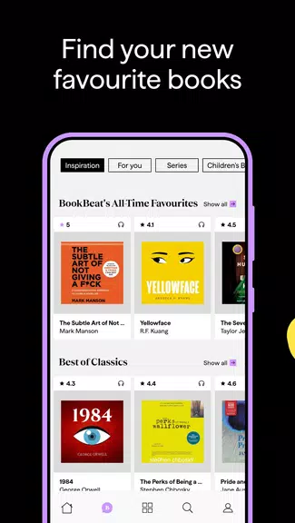 BookBeat Ljudböcker & E-böcker экрана 3