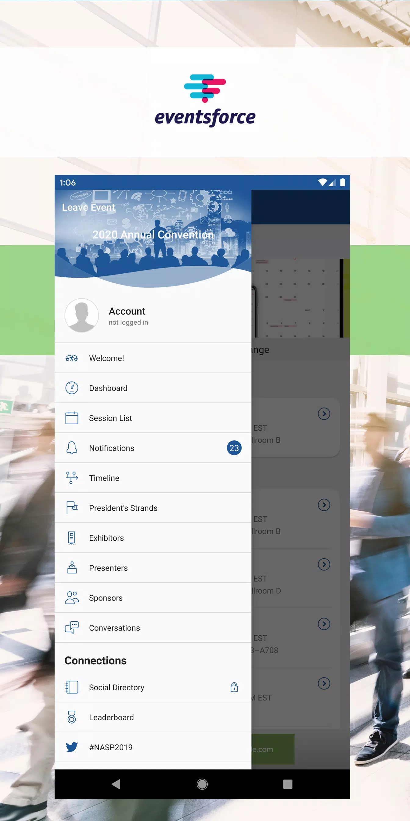 Eventsforce screenshot 1