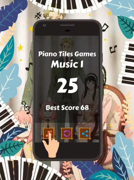 Piano Tiles Anime Spy X Family Capture d'écran 3