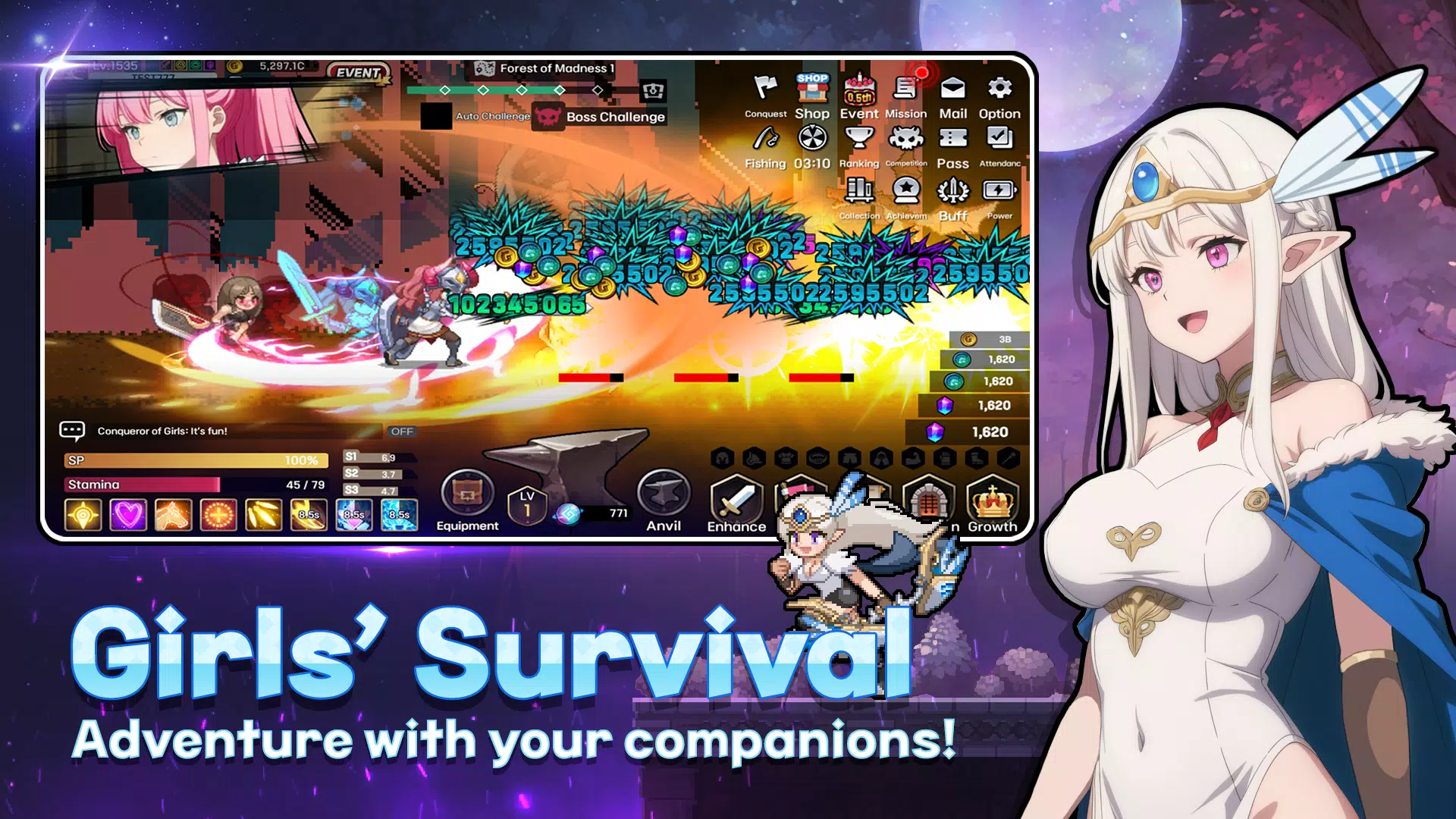 Screenshot Conquest Girls: AFK Idle RPG 3