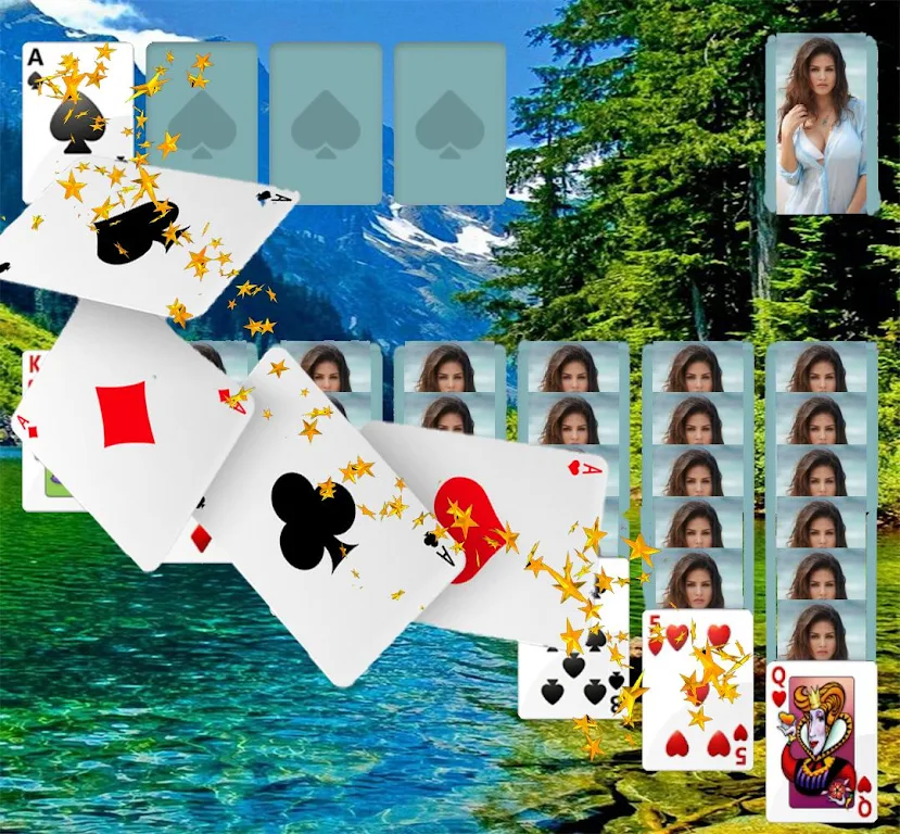 Russian Solitaire..Косынка Фото Квест स्क्रीनशॉट 4
