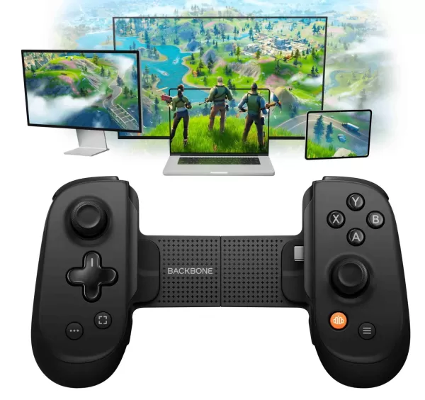 Backbone Pro -Controller mit einem Spiel auf verschiedenen Geräten