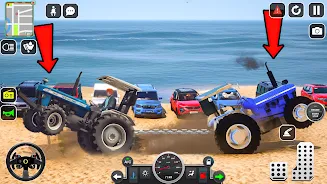 Modern Farmer Tractor Sim 3D Capture d'écran 1