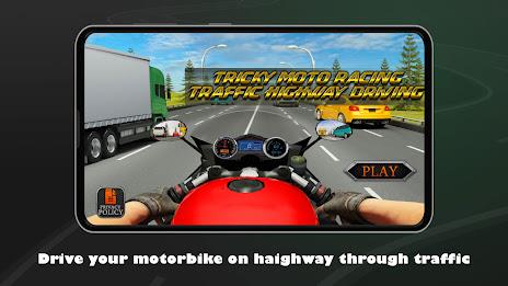 Tricky Moto Highway Driving屏幕截圖1