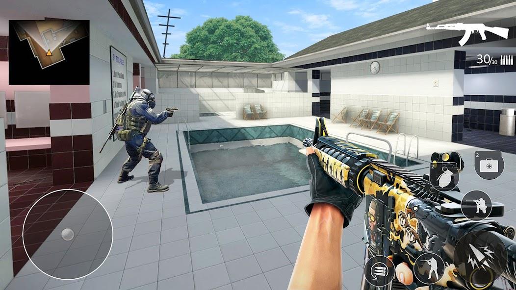 Anti Terrorist Shooting Games Mod captura de pantalla 2