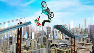 Bike Stunts 3D - Rooftop Chall Capture d’écran4