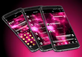 SMS Messages GlassNebula Theme ảnh chụp màn hình 1