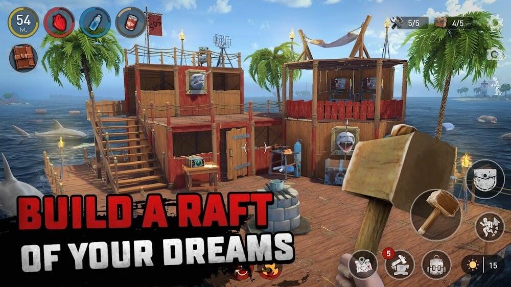 Raft Survival экрана 3