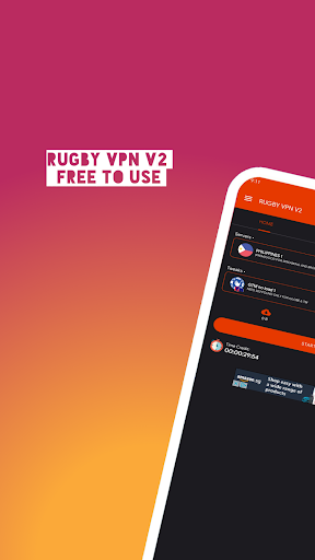 RUGBY VPN V2 스크린 샷 1