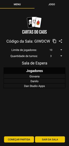 Cartas do Caos captura de pantalla 2