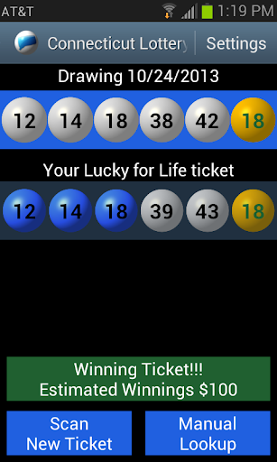 Connecticut Lottery Scanner экрана 3