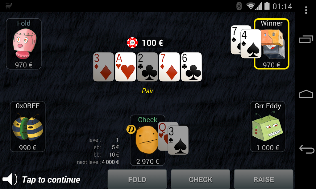 Bots Don’t Bluff Offline Poker экрана 4