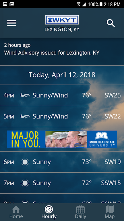 Screenshot WKYT Weather 3