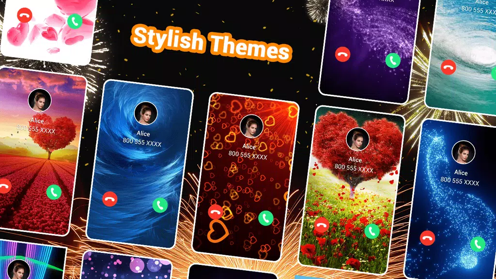 ภาพหน้าจอ Color Call Screen - Call flash 1
