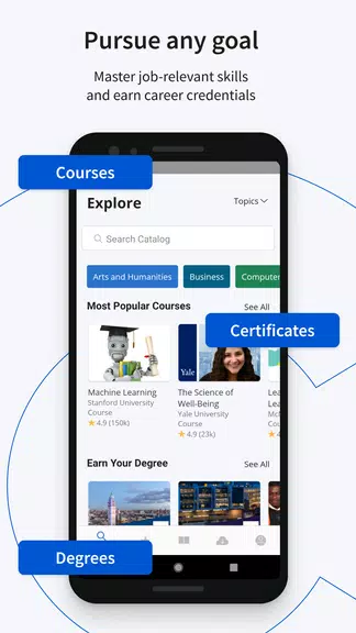 Coursera: Learn career skills ကိုဖန်သားပြင်3