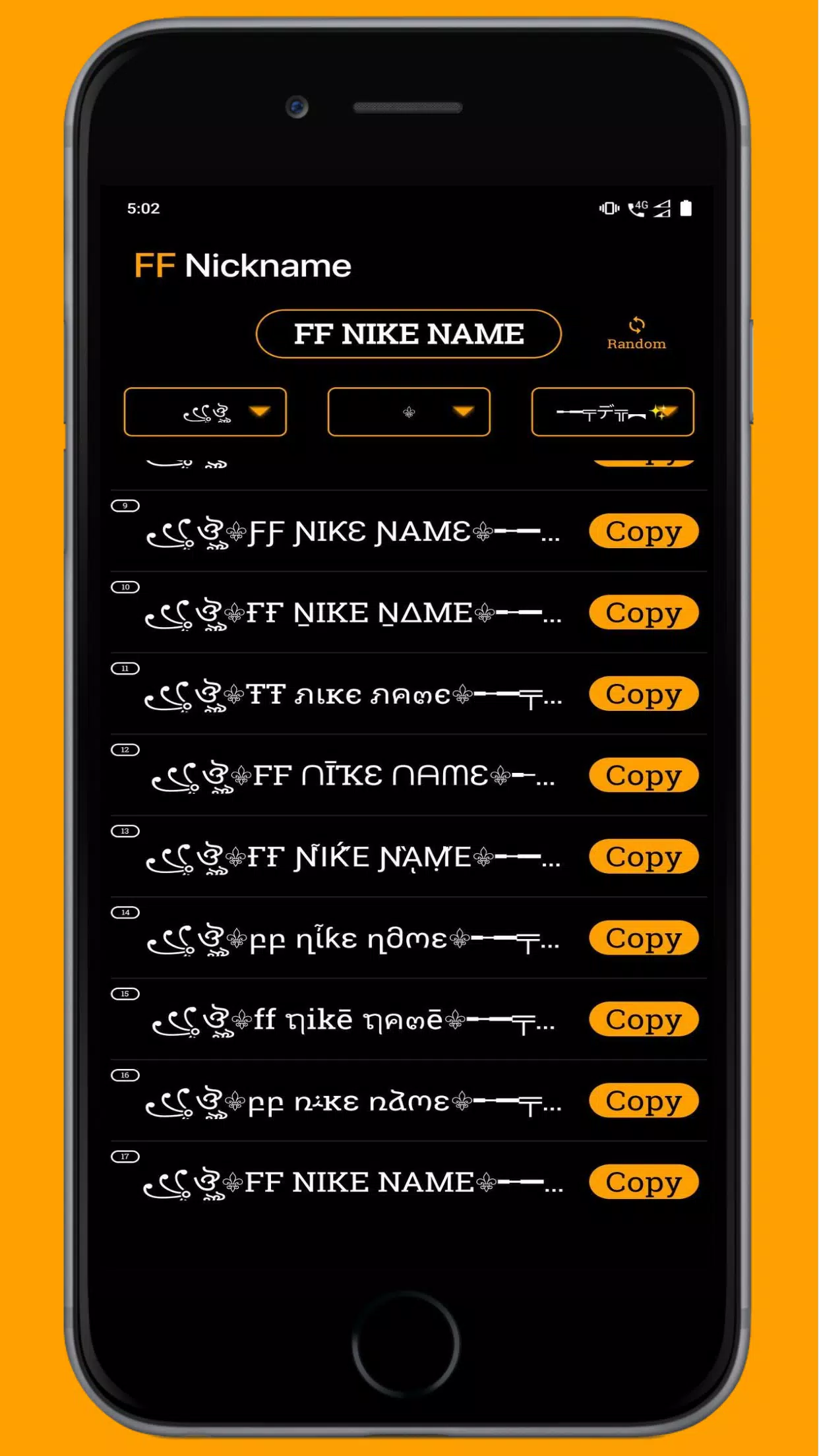 Screenshot FF Name Creator - Nickname Generator For Games 3