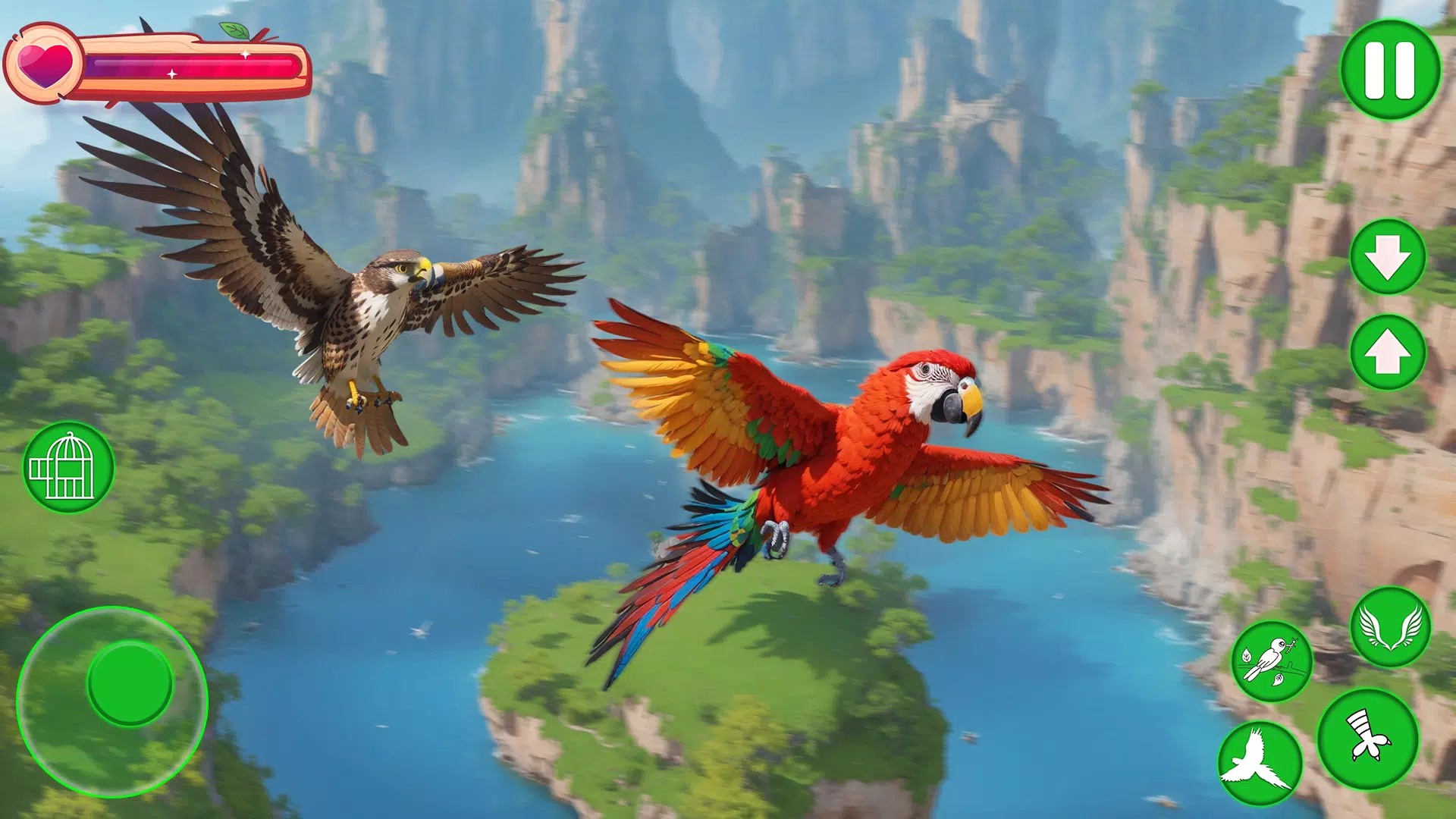 Parrot Bird Simulator Game captura de pantalla 4