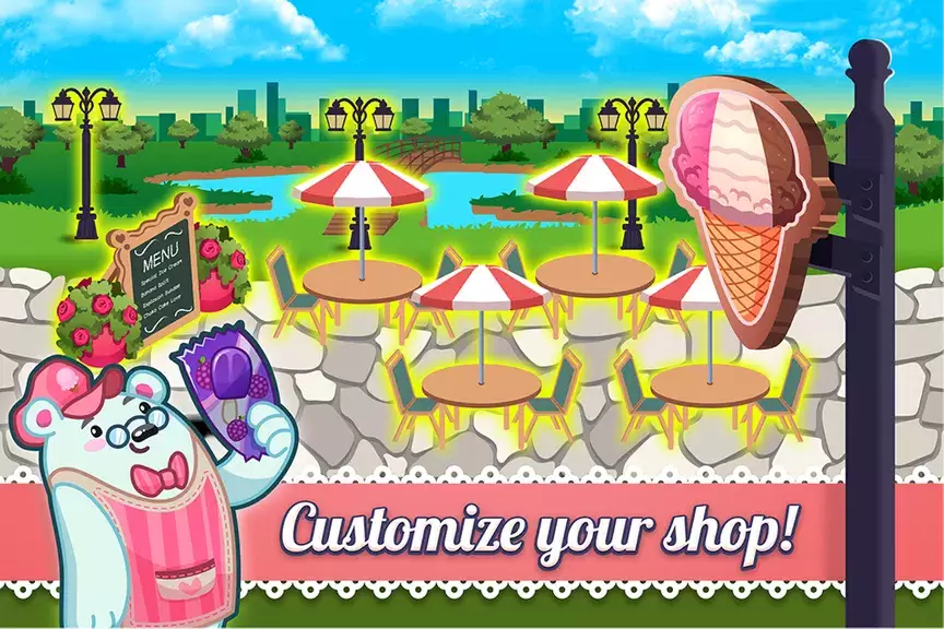 My Ice Cream Shop: Time Manage captura de pantalla 2