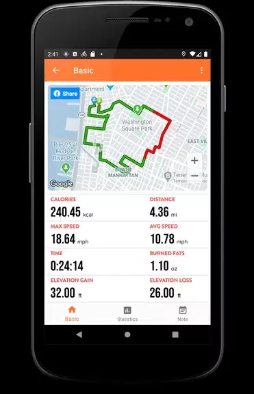 ภาพหน้าจอ Cycling Diary - Bike Tracker 4