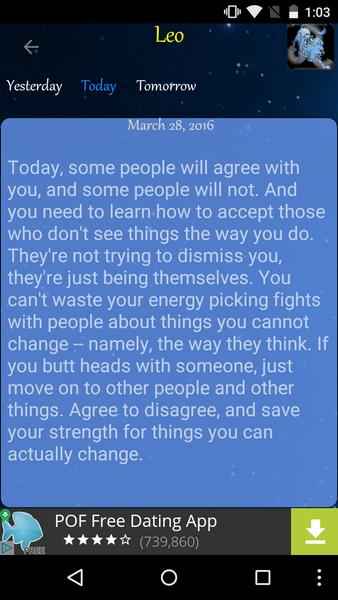 Aleksey Daily Horoscope Screenshot 2