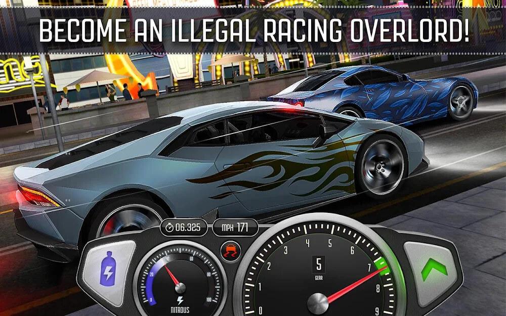 Top Speed: Drag & Fast Racing Mod Screenshot 4