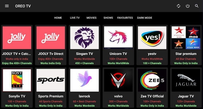 OREO TV स्क्रीनशॉट 4