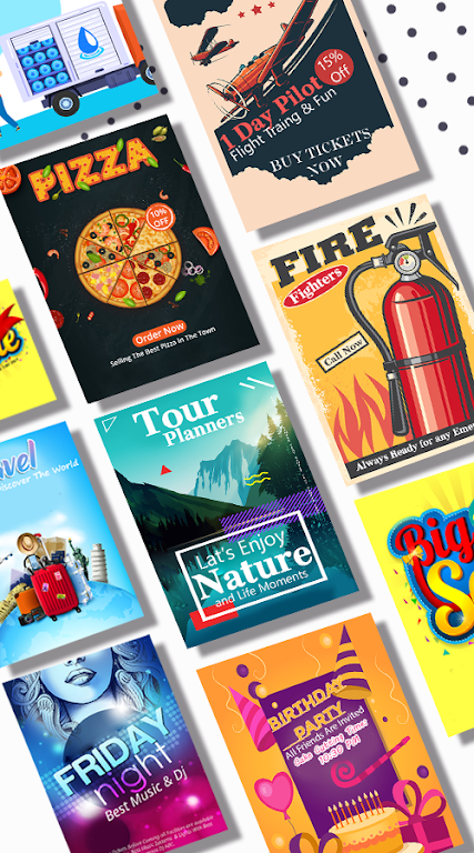 Poster maker - flyer design screenshot 1