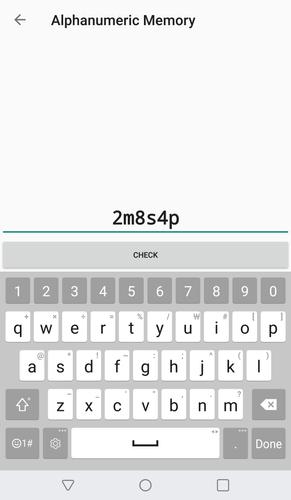 Alphanumeric Memory Screenshot 3