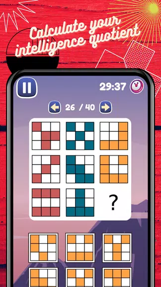 IQ Test: Logic brain training screenshot 1
