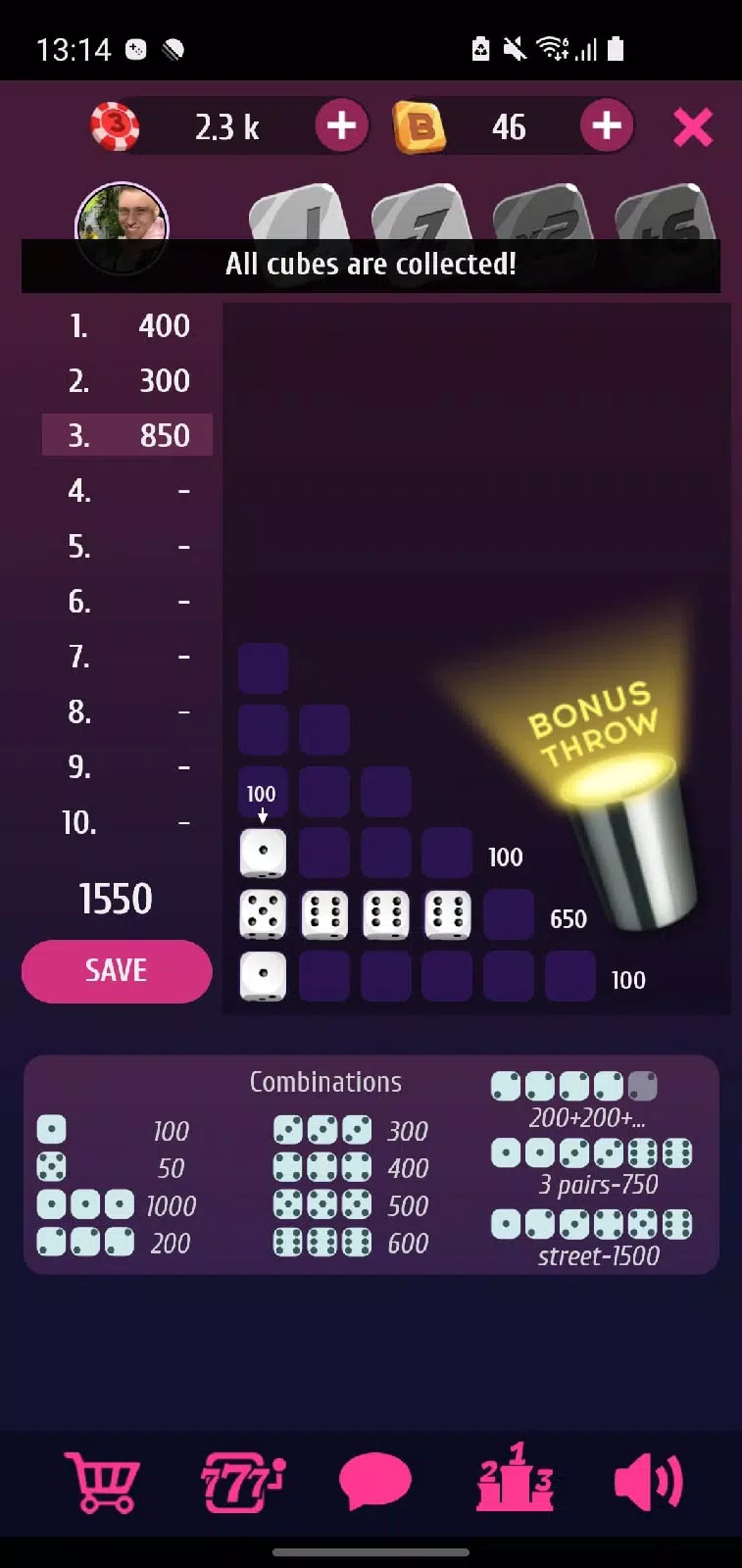 Farkle Pro - 10000 dice game Ekran Görüntüsü 3