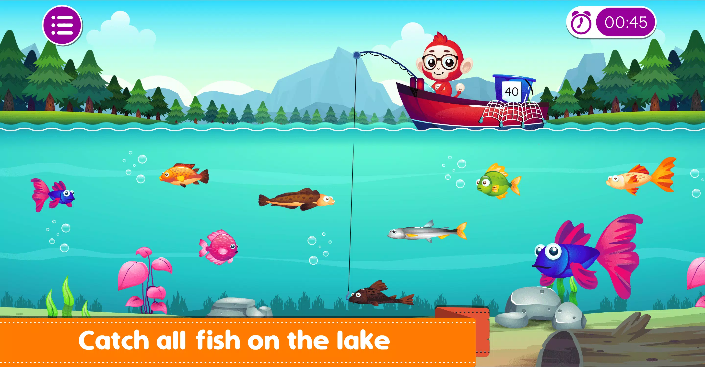 Marbel Fishing - Kids Games स्क्रीनशॉट 3