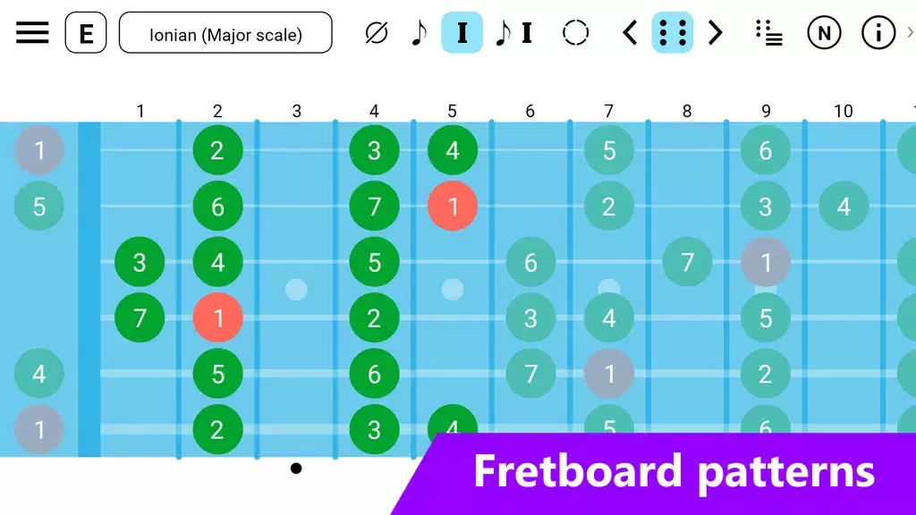 Guitar Fretboard: Scales ภาพหน้าจอ 2