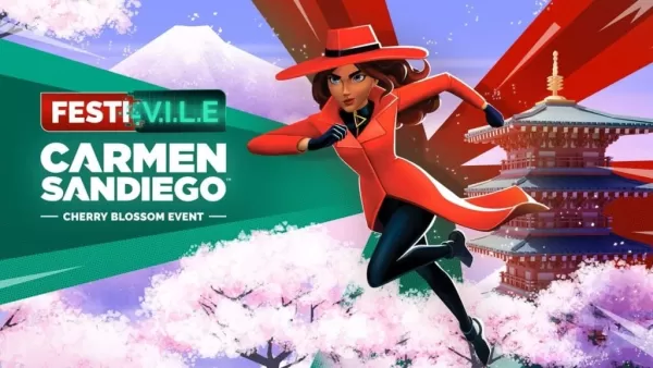 卡门·桑迪戈（Carmen Sandiego）在日本的樱花节上庆祝40周年