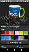 3D Mug Mockup Designer Capture d’écran1