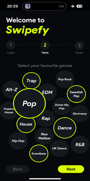 Swipefy for Spotify Capture d’écran3