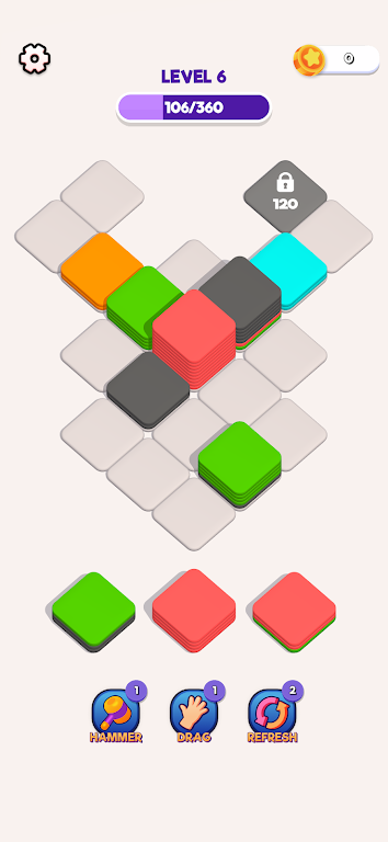 Block Sort 3D - ASMR Tile Sort zrzut ekranu 3