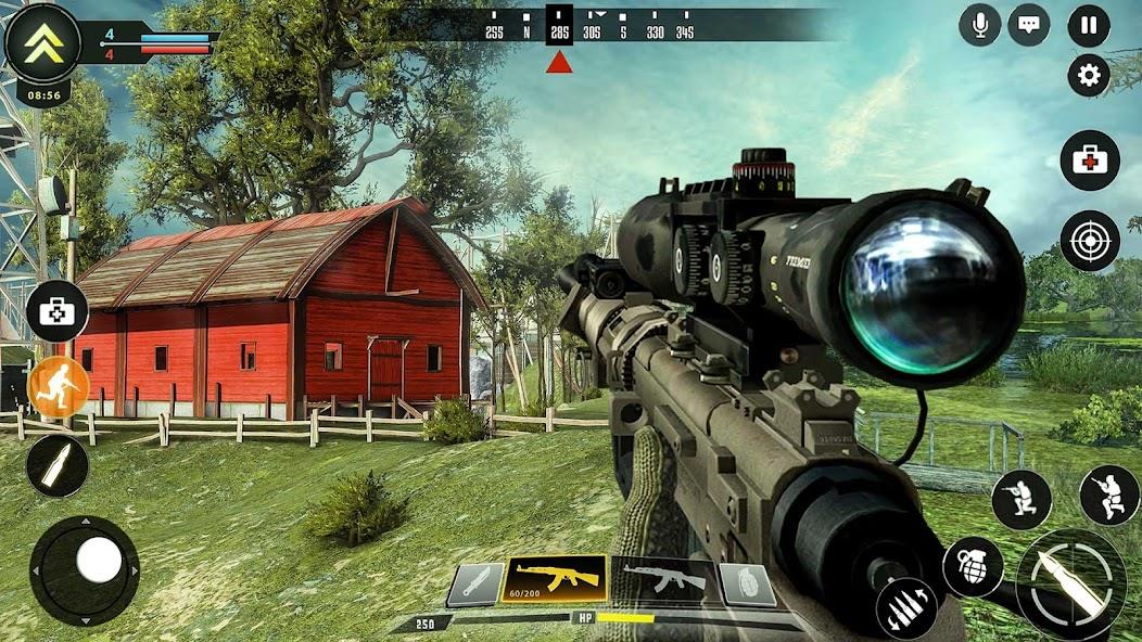 Sniper Game: Shooting Gun Game Mod ekran görüntüsü 2