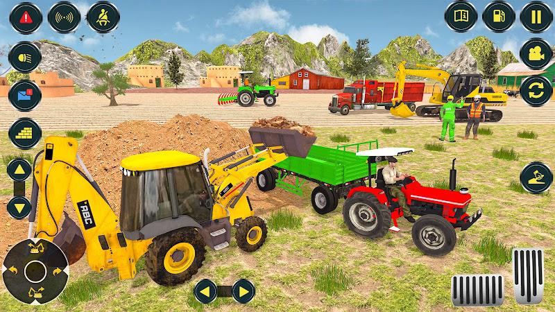 Village Excavator JCB Games ảnh chụp màn hình 1