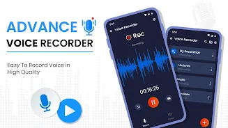 Advance Voice Recorder Captura de tela 1